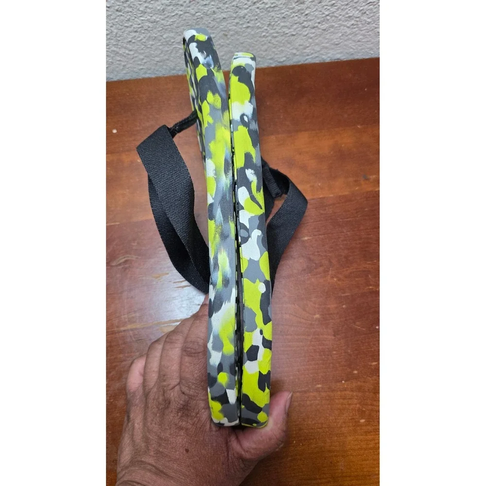 REI Co-op Flip Flop Sandals Mens 12 Womens 13 Yellow Grey Camo‎ Scraps Thong
